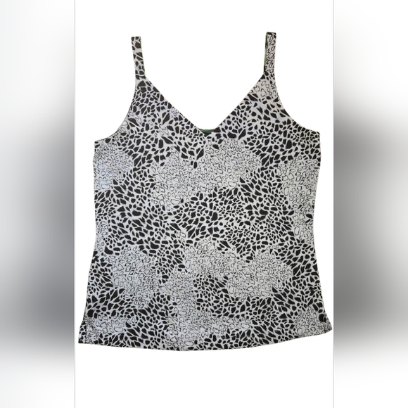White House Black Market Tropical Jungle Hot Spots Print Reversible Cami - Picture 5 of 6